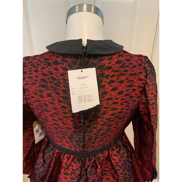 Undercover Jun Takahashi Red & Black Splatter Skater Dress, Size 2 NWT! - Picture 6 of 9